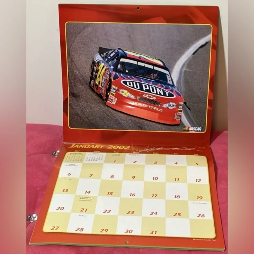 Jeff Gordon NASCAR #24 Vintage collector’s 3 pc. bundle including 2002 Calendar